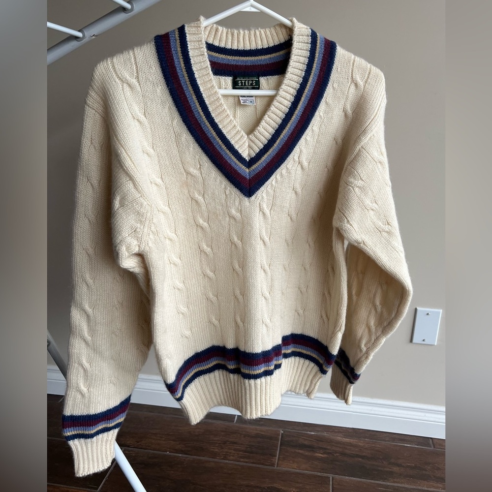 Unisex Vintage 100% New Wool Fishermans Sweater